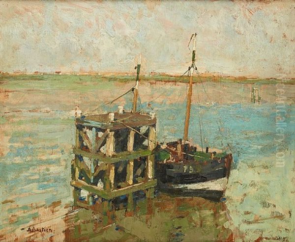 Bateau De Peche Amarre - view 1