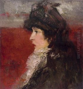 Portrait Of Sarah Bernhardt by Alfred Bastien