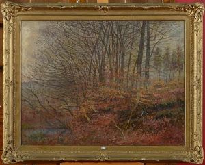 Coin Du Rouge-cloitre En Automne by Alfred Bastien