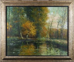 Le Rouge-cloitre En Automne by Alfred Bastien