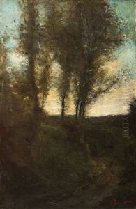 Chemin Au Crepuscule by Alfred Bastien