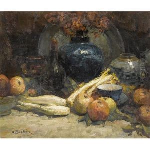 Stillleben Mit Obst Und Gemuse by Alfred Bastien