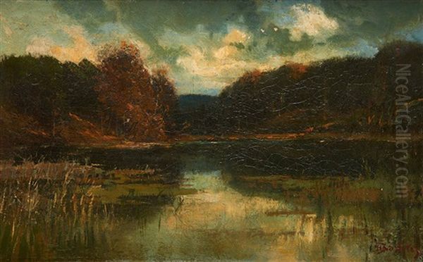 Coucher De Soleil Sur L"etang - view 1