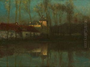 Crepuscule Sur La Maison by Alfred Bastien
