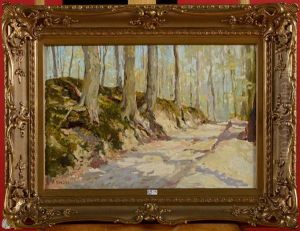 Chemin Au Rouge Cloitre by Alfred Bastien