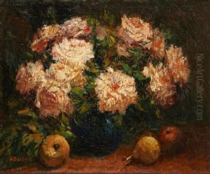 Vase Fleuri Et Poires