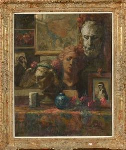 Coin De L"interieur Du Peintre by Alfred Bastien