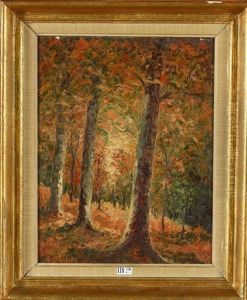 Sous-bois En Automne by Alfred Bastien