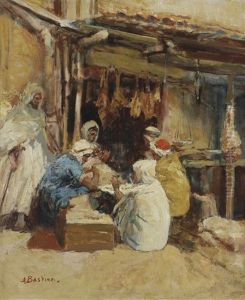 Dans Le Souk by Alfred Bastien