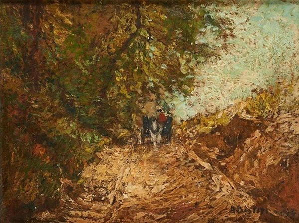 Chariot Dans Le Chemin Creux - view 1