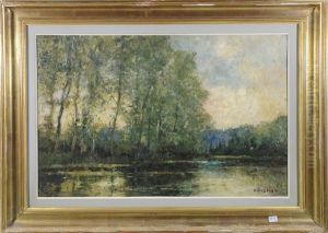 Etang Du Rouge-cloitre by Alfred Bastien