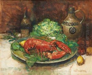 Nature Morte Au Homard by Alfred Bastien