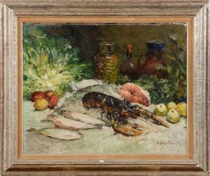 Nature Morte Au Homard, Aux Poissons Et Aux Fruits