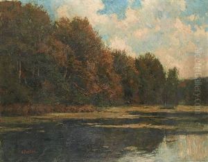 Vue D'etang by Alfred Bastien