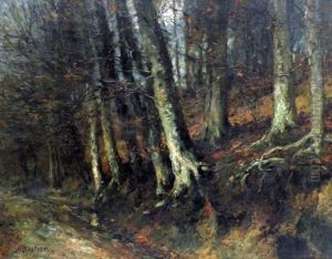 Sous Bois En Automne by Alfred Bastien
