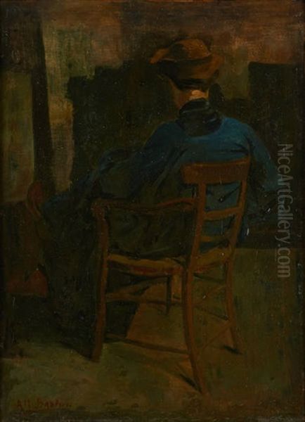 Femme Assise A L'atelier - view 1