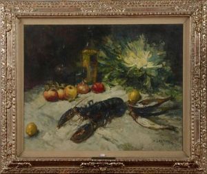 Nature Morte Au Homard, Aux Fruits Et Aux Legumes