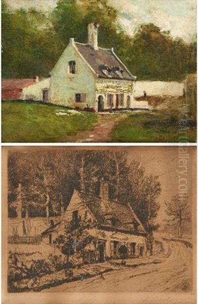 La Maison De L'artiste Au Rouge-cloitre (2 Works) - view 1
