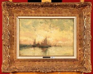 Coin D'un Port Avec Voiliers
