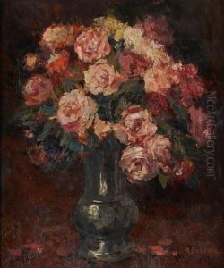 Vase Fleuri De Roses Vase Fleuri De Roses