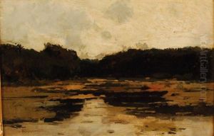Vue D'etang by Alfred Bastien