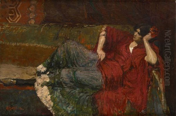 Jeune Femme Se Reposant - view 1