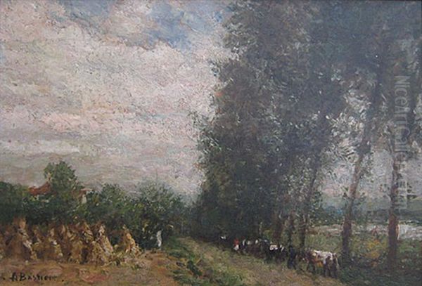 Landschap Met Koeien En Korenschoven - view 1