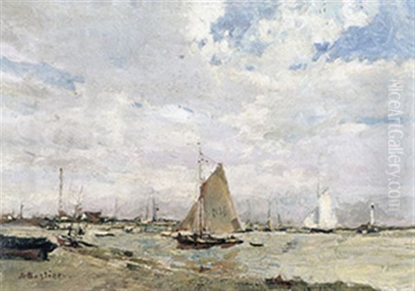 Havengezicht Met Vissersboten - view 1