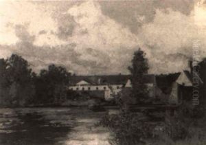 Maison Au Bord Du Lac by Alfred Bastien