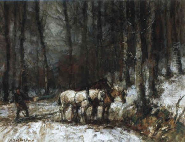 Paarden In Het Bos - view 1