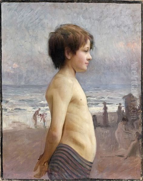 Jeune Garcon Sur La Plage - view 1