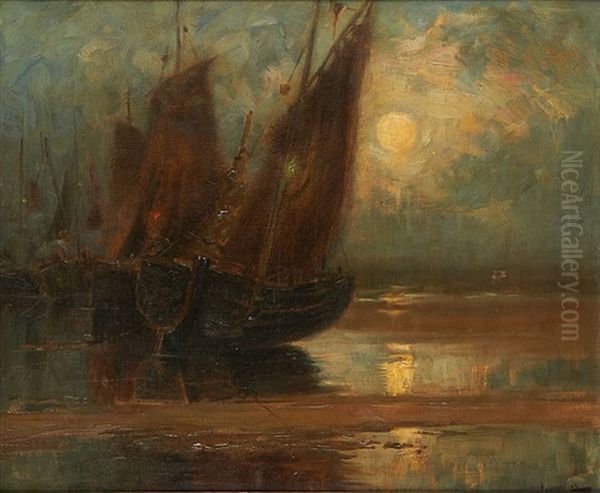 Coucher De Soleil Sur Les Barques - view 1