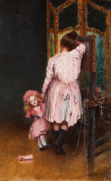 Girl With Doll - view 1