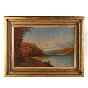 New England Landscape With Sailboats