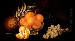 Still Life With Grapes, Oranges And Pineapple