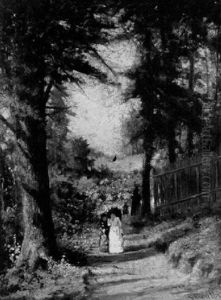 A Late Afternoon Stroll Down A Country Lane by Frederick S. Batcheller