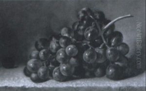 Still Life With Grapes by Frederick S. Batcheller