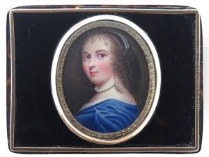 Portrait Miniature Of Ninon De L'enclos (1620-1705)