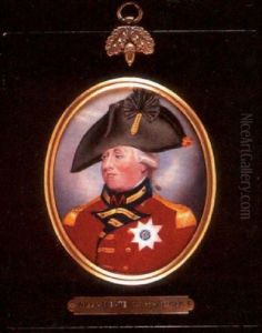 George Iii, King Of England, In General Officer's Uniform, The Star Of Garter On His Breast, A Black Bicorn Hat On His Head George Iii, King Of England, In General Officer's Uniform, The Star Of Garter On His Breast, A Black Bicorn Hat On His Head