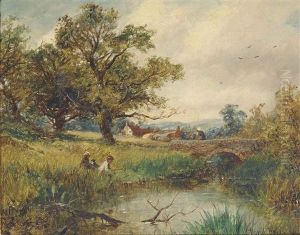 A Worcester Brook (+ Fishing Pool Near Worcester; 2 Works) by David Bates
