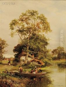 River Landscape (+ A Ferry Near Tewkesbury; 2 Works) River Landscape (+ A Ferry Near Tewkesbury; 2 Works)