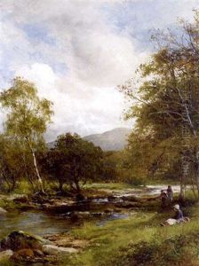 Beside The Falloch, Scotland by David Bates