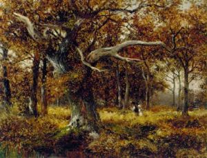 A Glade In The Oak Wood by David Bates