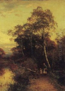 Path By The Pool, Maddresfield by David Bates