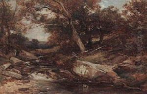 A Sketch In Glen Falloch by David Bates