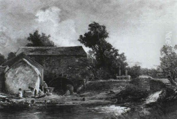 Figures By A Windmill - view 1