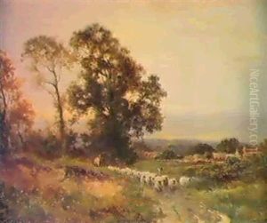 On The Border Of The New Forest by David Bates