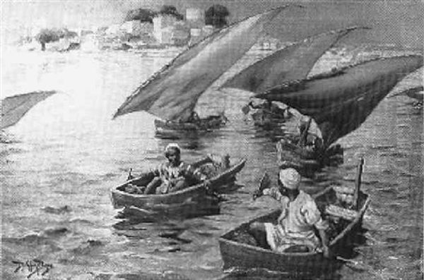 Feleccas On The Nile - view 1