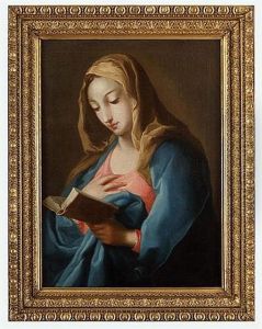 The Virgin Reading by Pompeo Gerolamo Batoni