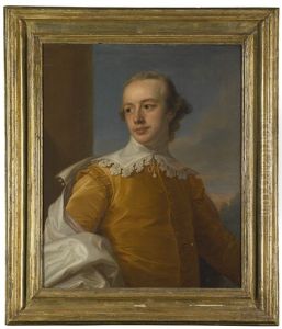 Portrait Of Sir Wyndham Knatchbull-wyndham, Half-length, A Landscape Beyond